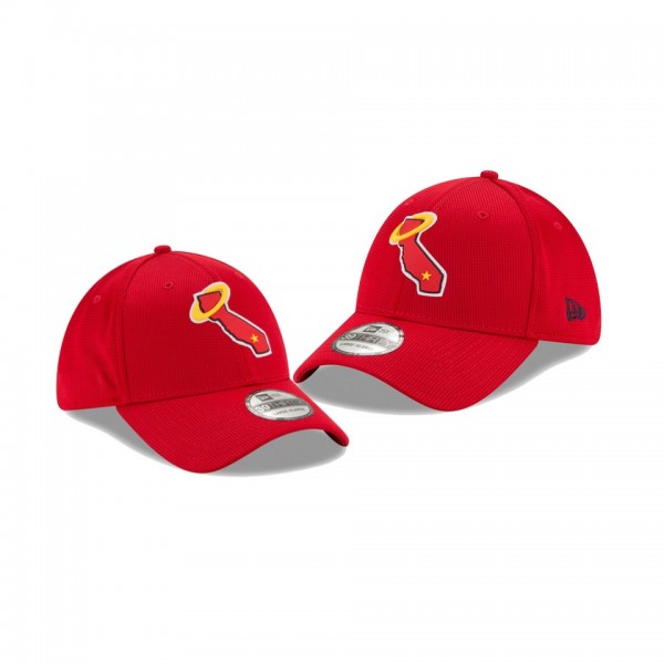 Men's Angels Clubhouse Red 39THIRTY Flex Hat
