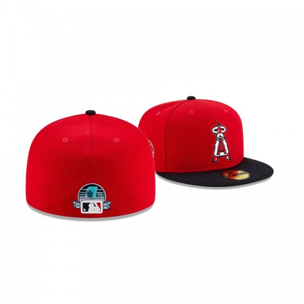Angels 2020 Spring Training Red Navy 59FIFTY Fitted New Era Hat