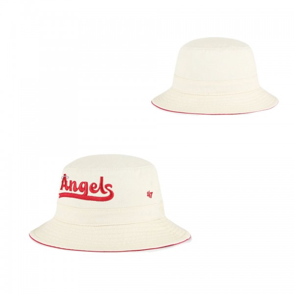 Men's Los Angeles Angels '47 Cream 2022 City Connect Bucket Hat
