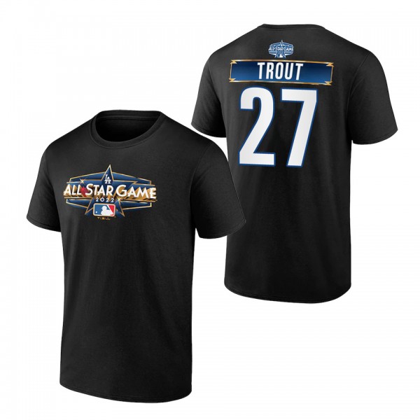 Mike Trout Angels 2022 MLB All-Star Game Black T-Shirt