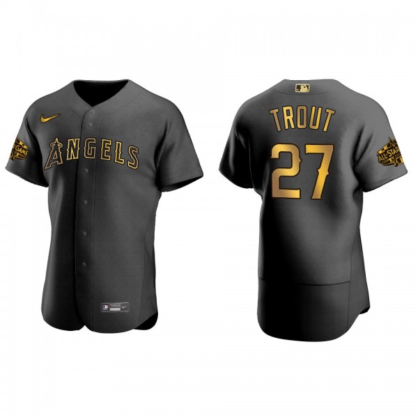 Mike Trout Los Angeles Angels Black 2022 MLB All-Star Game Jersey