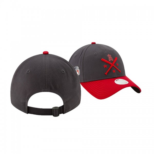 Women's Angels 2019 MLB All-Star Workout Graphite Red 9TWENTY Adjustable New Era Hat