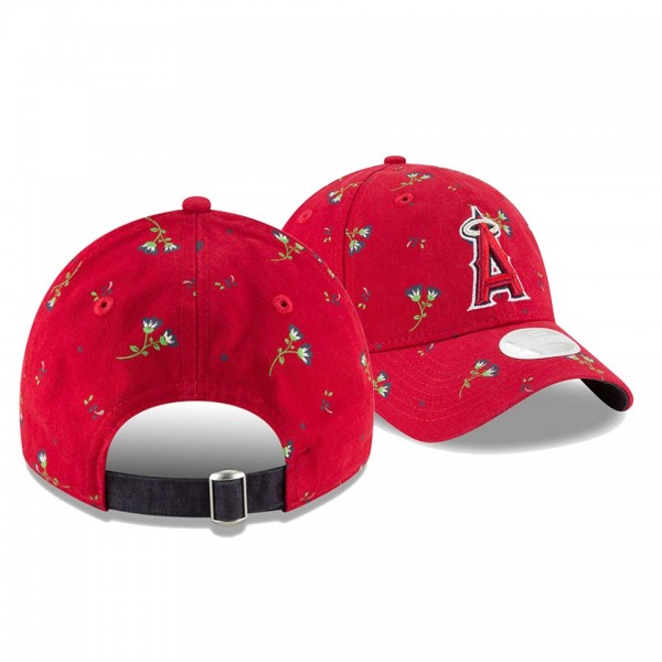 Women's Angels Blossom Red 9TWENTY Adjustable New Era Hat