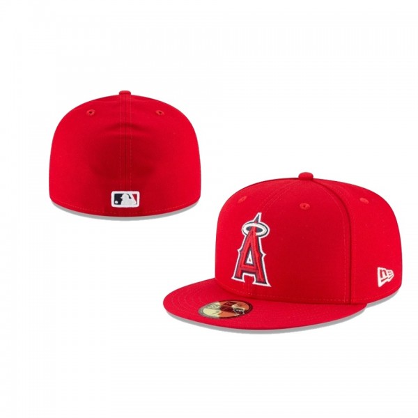 Youth Los Angeles Angels Authentic Collection Red 59FIFTY Fitted Hat