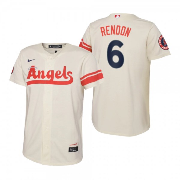 Youth Los Angeles Angels Anthony Rendon Nike Cream 2022 City Connect Replica Jersey