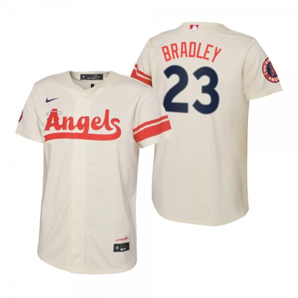 Youth Los Angeles Angels Archie Bradley Nike Cream 2022 City Connect Replica Jersey