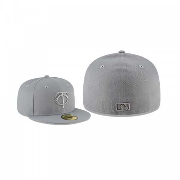Men's Minnesota Twins Storm Tonal Gray 59FIFTY Fitted Hat