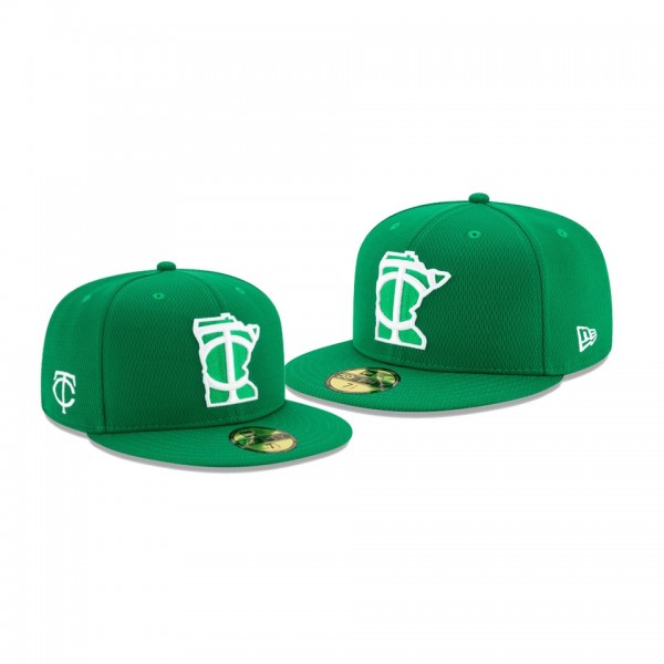 Men's Twins 2020 St. Patrick's Day Kelly Green On Field 59FIFTY Fitted Hat