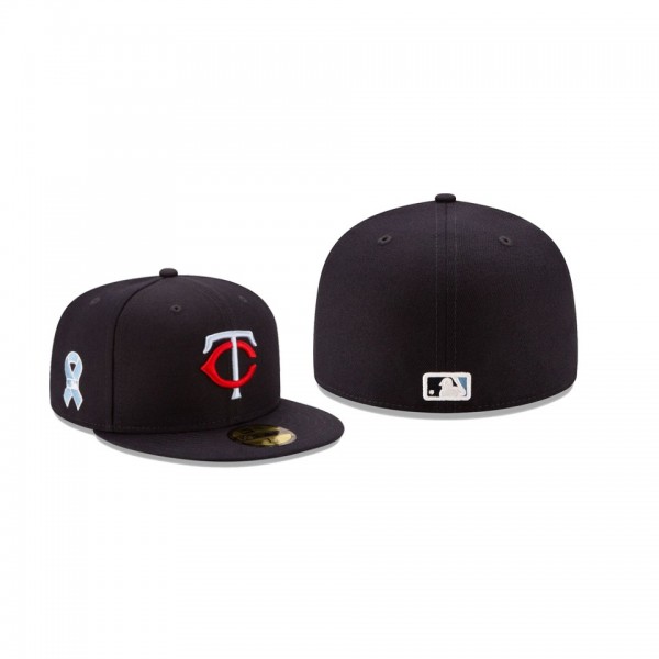 Men's Minnesota Twins 2021 Father's Day Navy On-Field 59FIFTY Fitted Hat