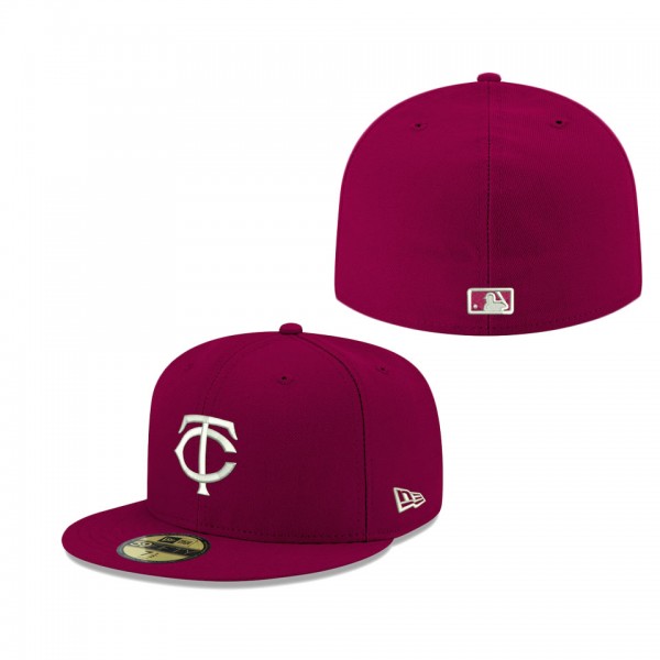 Men's Minnesota Twins Cardinal Logo 59FIFTY Fitted Hat