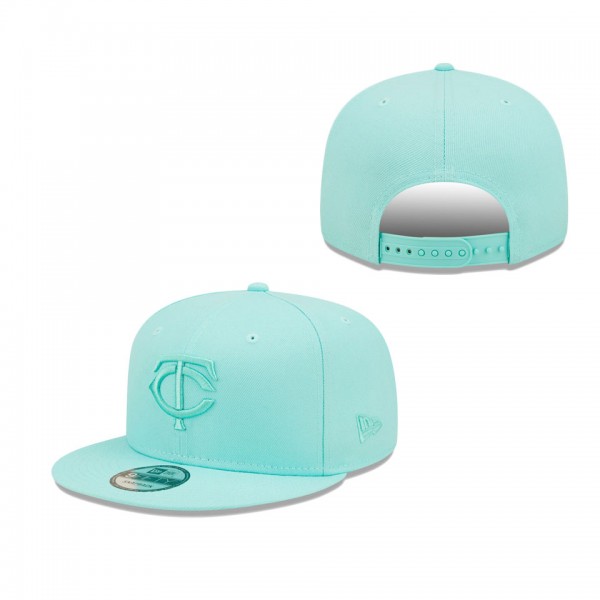 Men's Minnesota Twins New Era Turquoise Spring Color Pack 9FIFTY Snapback Hat