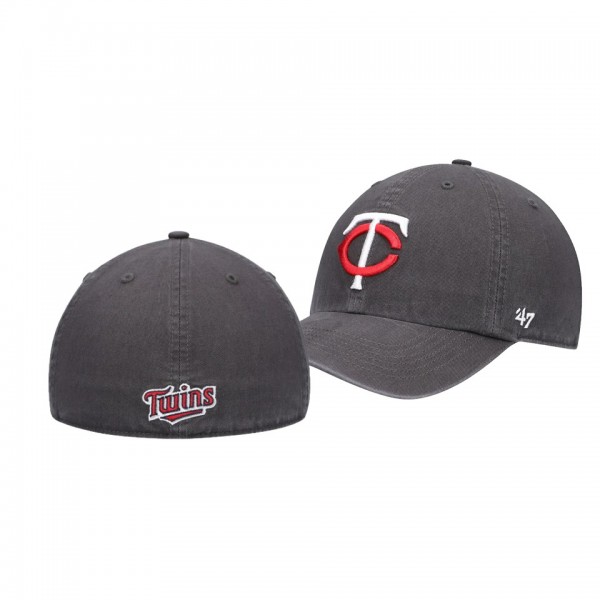 Minnesota Twins Franchise Graphite Fitted Hat