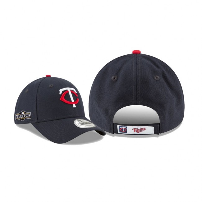 Men's Minnesota Twins 2020 Postseason Navy Side Patch 9FORTY Adjustable Hat