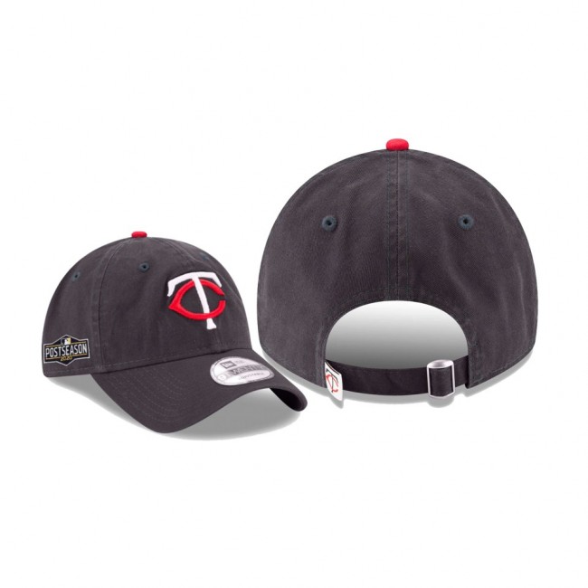 Men's Minnesota Twins 2020 Postseason Navy Side Patch 9TWENTY Adjustable Hat