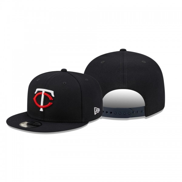 Men's Twins Banner Patch Navy 9FIFTY Snapback Hat