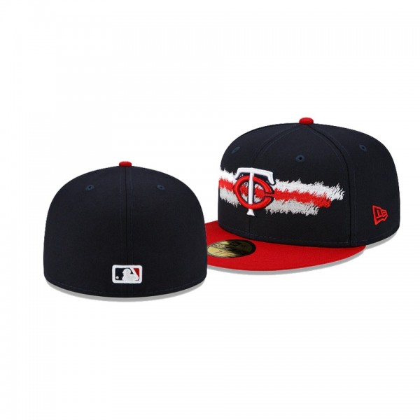 Minnesota Twins Scribble Navy 59FIFTY Fitted Hat