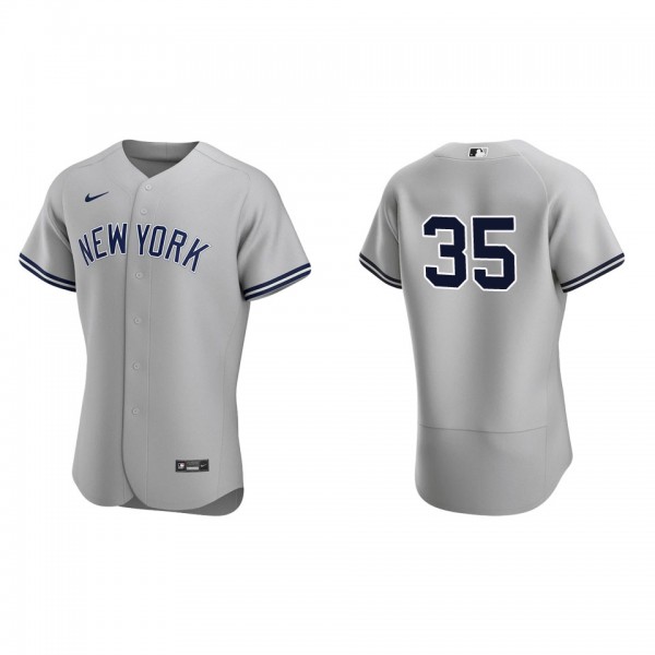 Clay Holmes New York Yankees Aaron Judge Gray Road Authentic Jersey