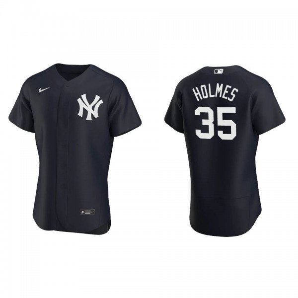 Clay Holmes New York Yankees Navy Alternate Authentic Logo Jersey