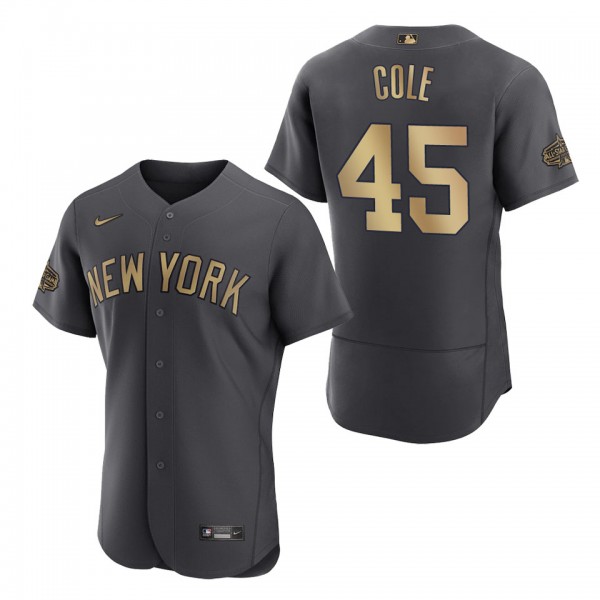 Gerrit Cole Yankees 2022 MLB All-Star Game Authentic Charcoal Jersey