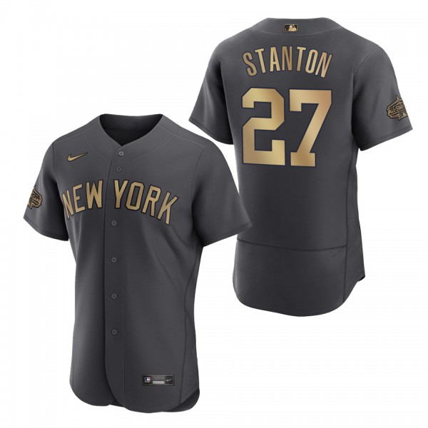 Giancarlo Stanton Yankees 2022 MLB All-Star Game Authentic Charcoal Jersey