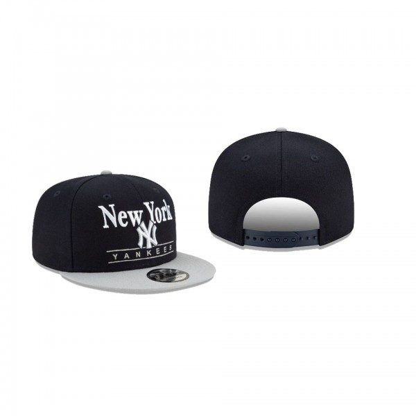 Men's New York Yankees Two Tone Retro Black 9FIFTY Snapback Hat