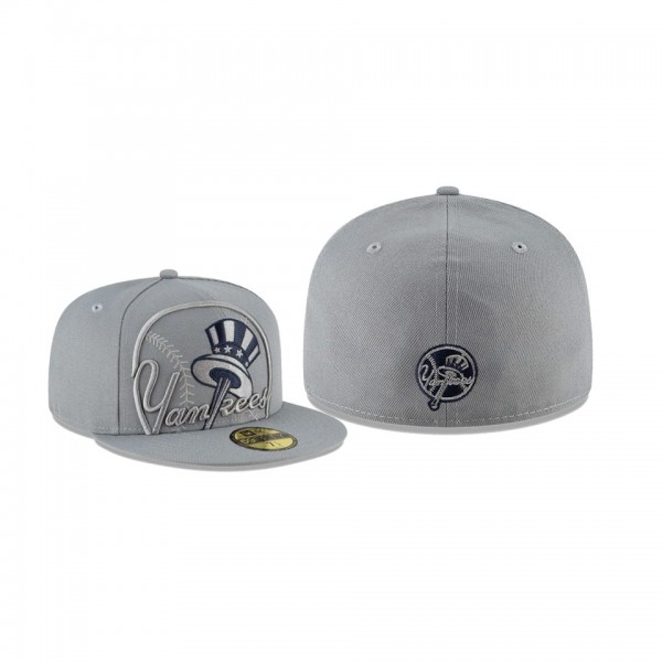 Men's New York Yankees Alternate Logo Elements Gray 59FIFTY Fitted Hat