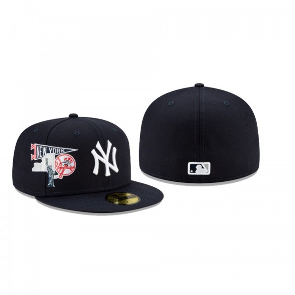 Men's New York Yankees City Patch Navy 59FIFTY Fitted Hat
