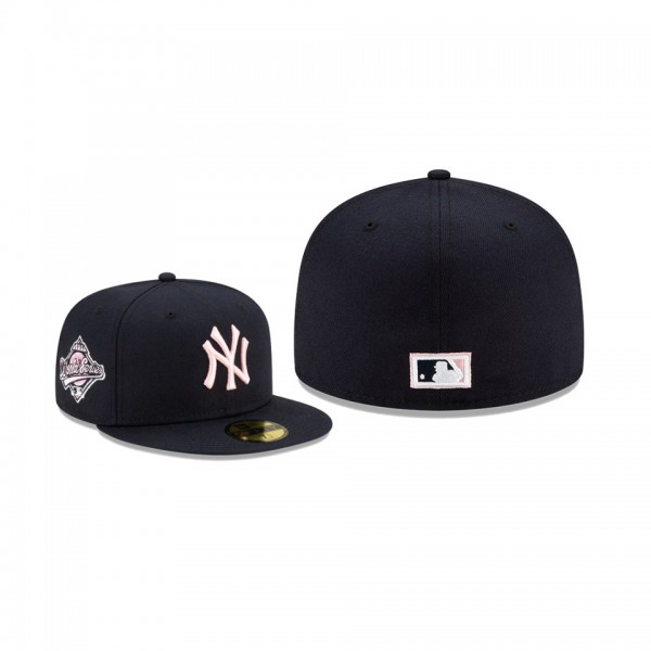Men's New York Yankees Pink Under Visor Navy 59FIFTY Fitted Hat