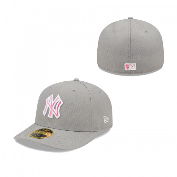 Men's New York Yankees Gray 2022 Mother's Day On-Field Low Profile 59FIFTY Fitted Hat