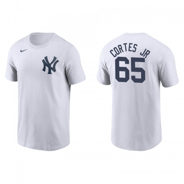 Nestor Cortes Jr. New York Yankees Aaron Judge White T-Shirt