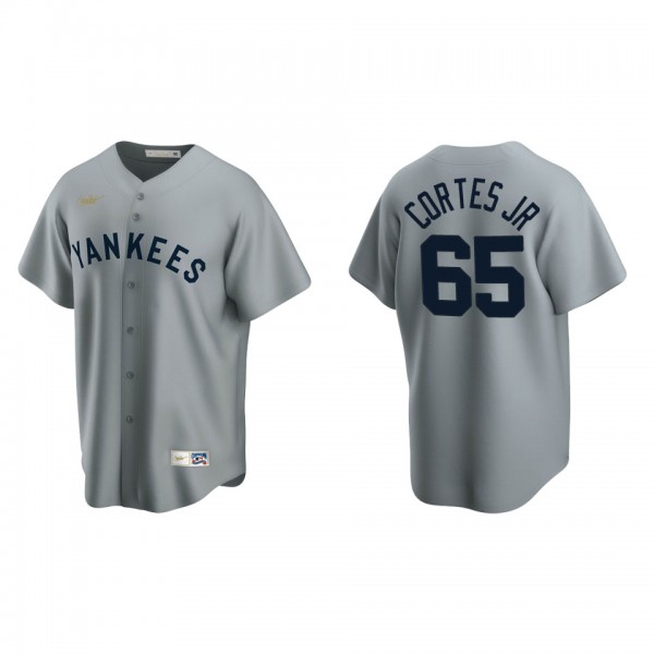 Nestor Cortes Jr. New York Yankees Gray Road Cooperstown Collection Jersey