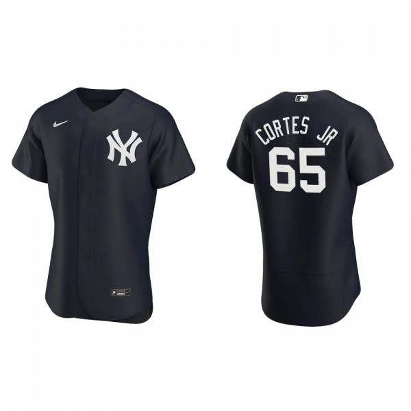 Nestor Cortes Jr. New York Yankees Navy Alternate Authentic Logo Jersey