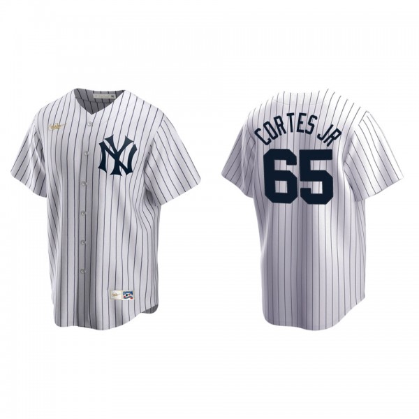 Nestor Cortes Jr. New York Yankees White Home Cooperstown Collection Jersey