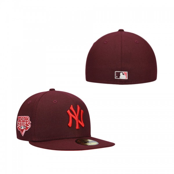 New York Yankees New Era Color Fam Lava Red Undervisor 59FIFTY Fitted Hat Red