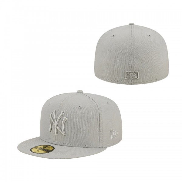 New York Yankees New Era Icon Color Pack 59FIFTY Fitted Hat Gray