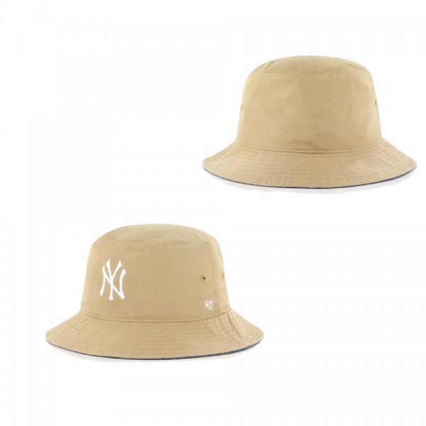 New York Yankees Khaki Chambray Ballpark Bucket Hat