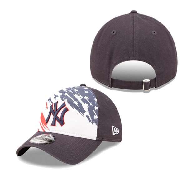 New York Yankees Navy 2022 4th Of July Stars Stripes 9TWENTY Adjustable Hat