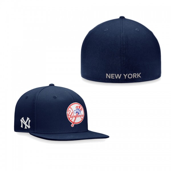 Men's New York Yankees Navy Iconic Team Patch Fitted Hat