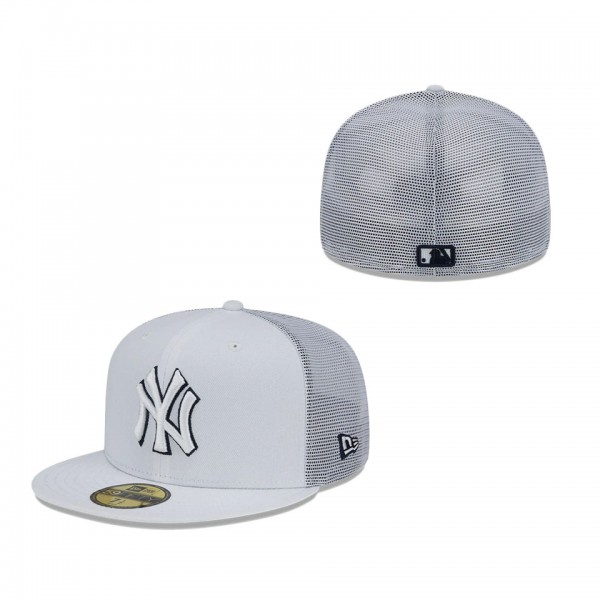 New York Yankees New Era 2022 Batting Practice 59FIFTY Fitted Hat White