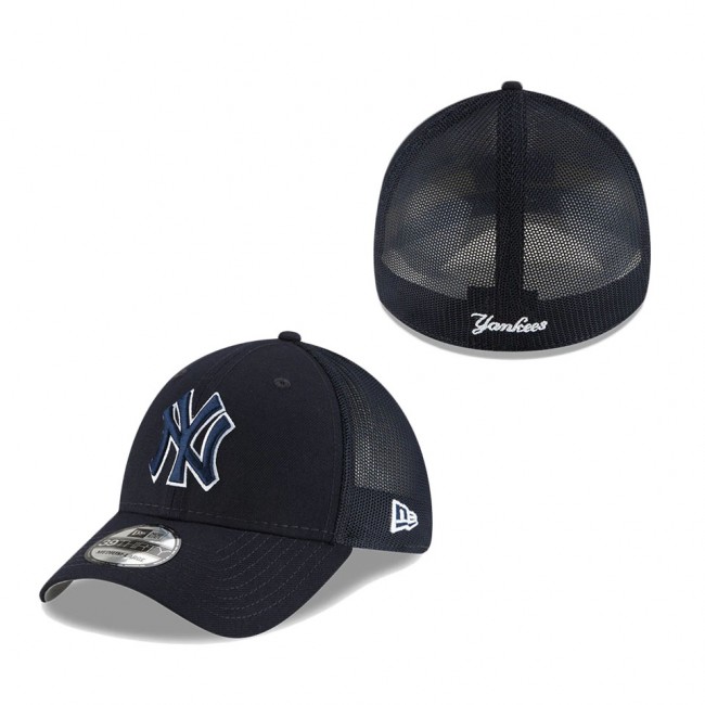 New York Yankees New Era 2022 Batting Practice 39THIRTY Flex Hat Navy