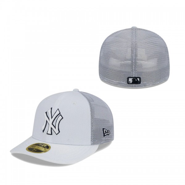 New York Yankees New Era 2022 Batting Practice Low Profile 59FIFTY Fitted Hat White