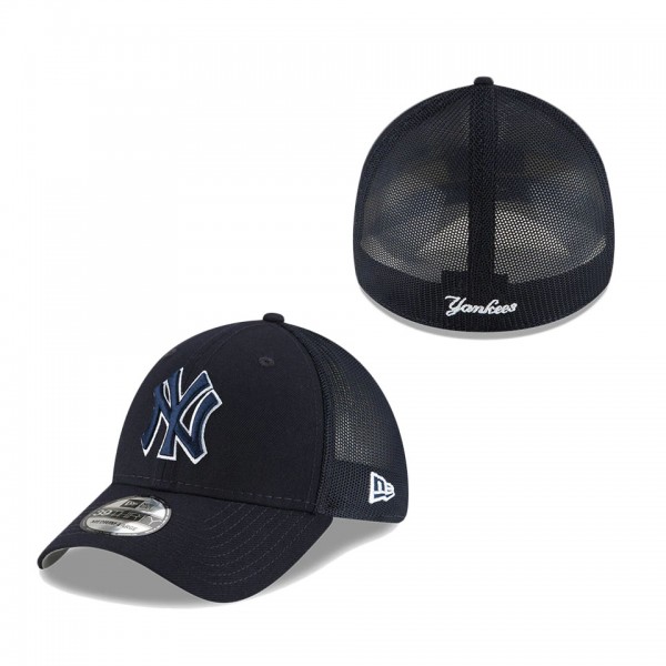 New York Yankees New Era Youth 2022 Batting Practice 39THIRTY Flex Hat Navy