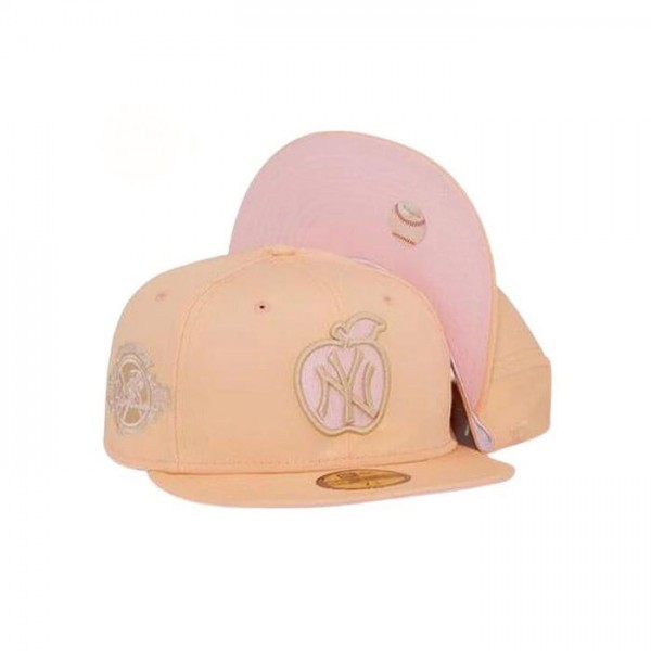 New Era New York Yankees Peaches Cream Pink Under Brim 59FIFTY Fitted Hat