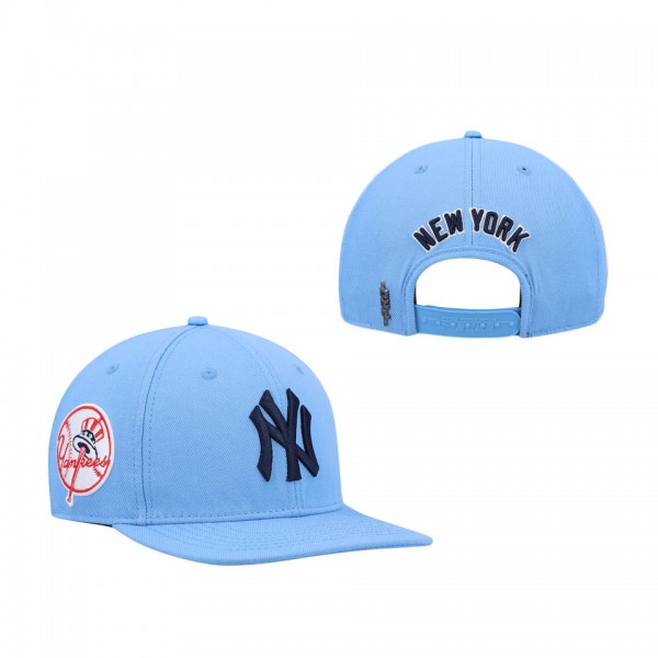 Men's New York Yankees Pro Standard Light Blue Classic Wool Snapback Hat