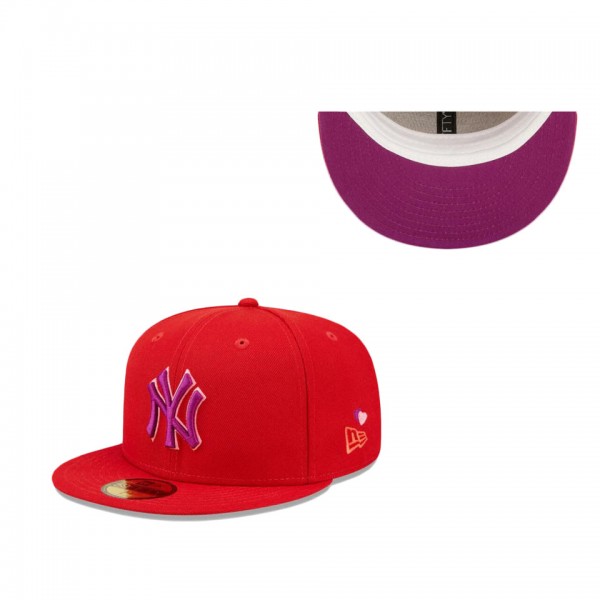 New York Yankees Purple Undervisor 59FIFTY Fitted Hat