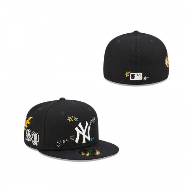 New York Yankees Scribble Collection 59FIFTY Fitted Hat