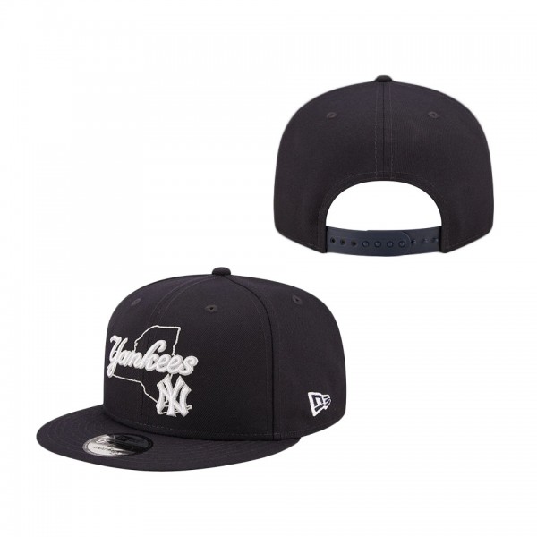 New York Yankees New Era State 9FIFTY Snapback Hat Navy
