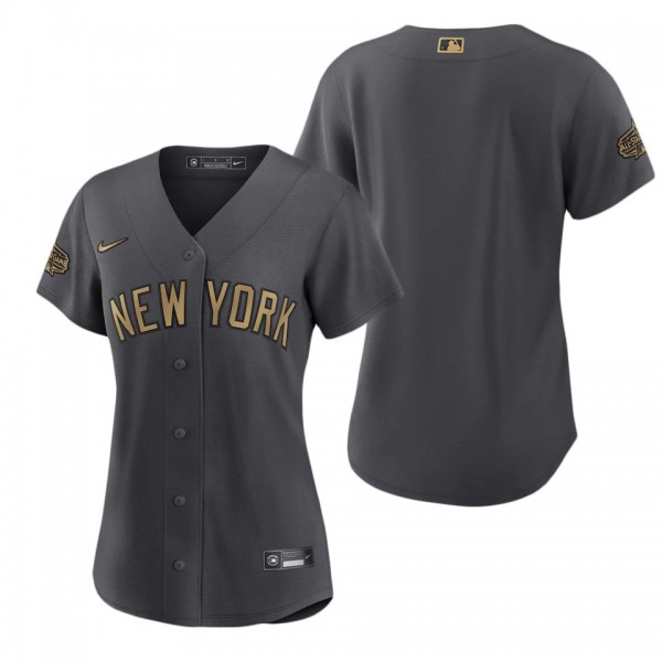 Women's New York Yankees Charcoal 2022 MLB All-Star Game Replica Blank Jersey