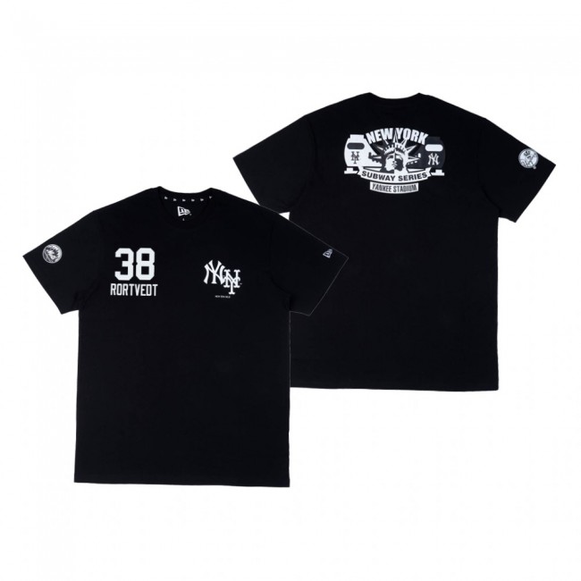 New York Yankees Ben Rortvedt Black Subway Series T-Shirt