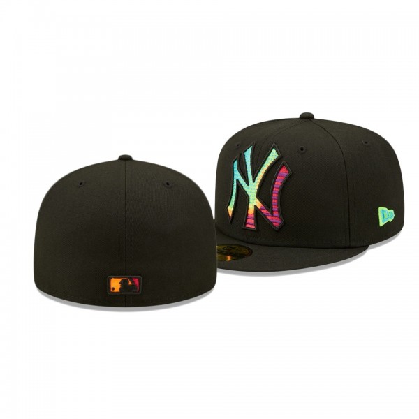 New York Yankees Neon Fill Black 59FIFTY Fitted Hat